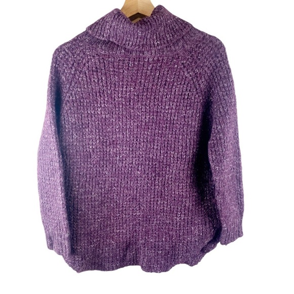 Free People Purple Cowl Neck Sweater - Picture 4 of 7